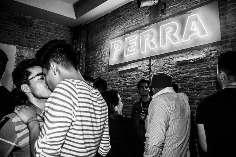 Men dancing at a gay club in Mexico City