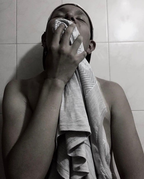 A Mexican Man Bathes In a Mexico City Gay Bathhouse