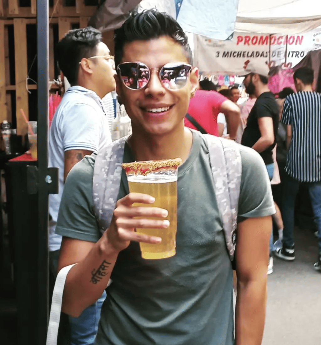 Mexican man at La Lagunilla Sunday street market