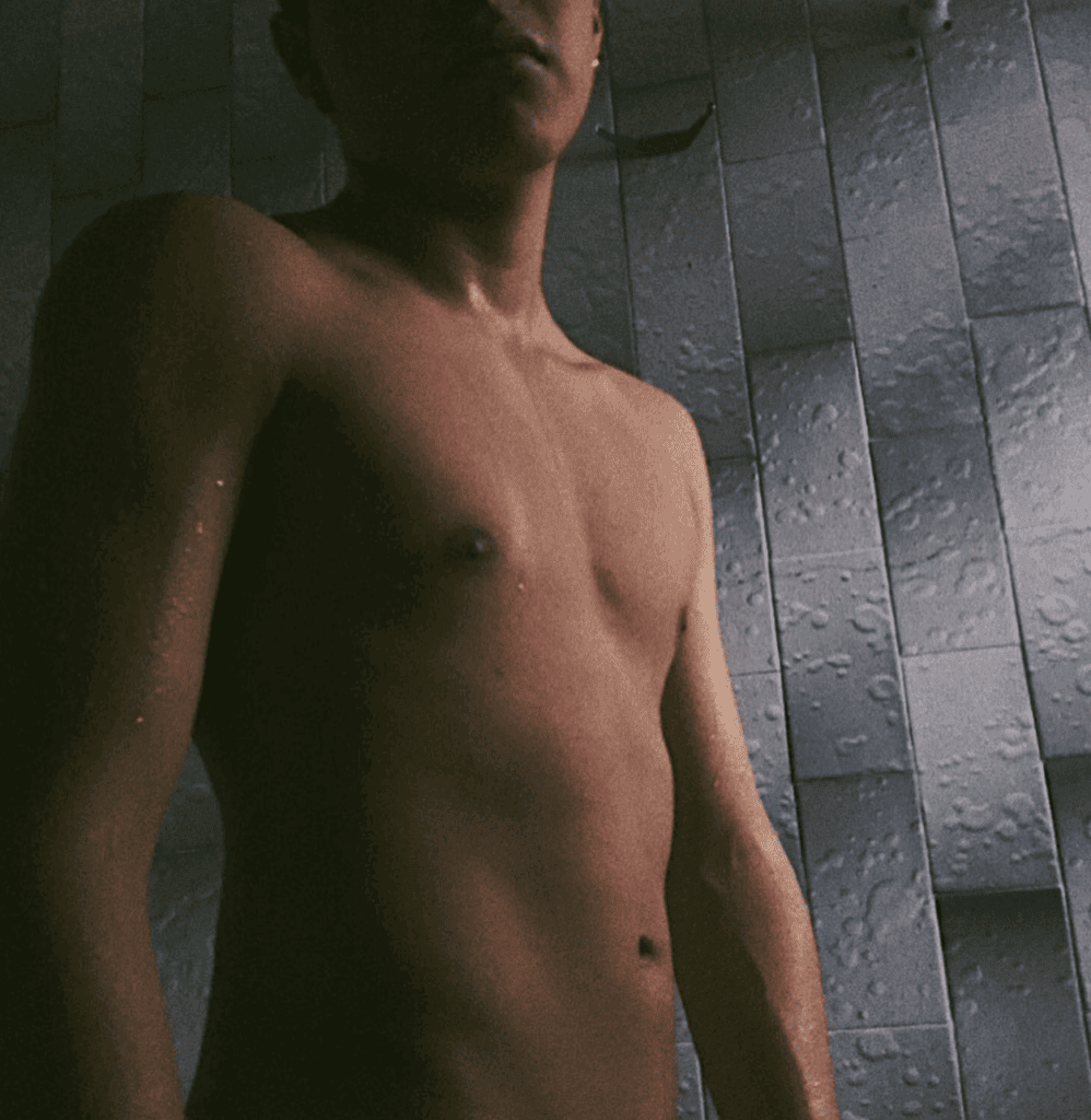 Gay Colombian man at a sauna in bogota Colombia.