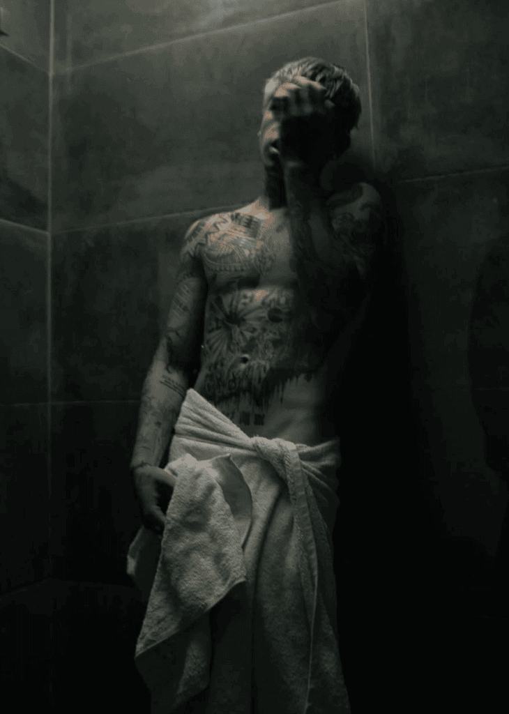 Gay Colombian man at a sauna in Bogota Colombia