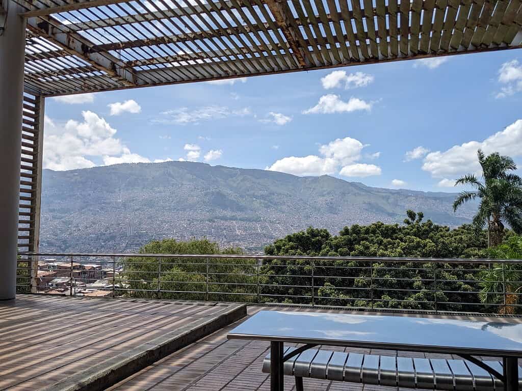 Library with a view in Medellin Colombia